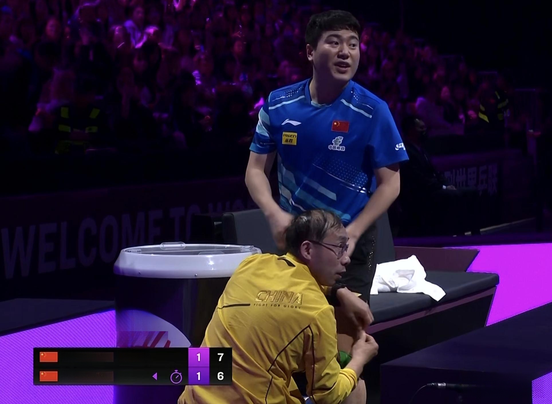 葡萄牙队鏖战中国队,梁靖崑关键制胜 葡萄牙队鏖战中国队,梁靖崑关键制胜